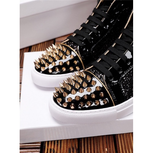 Cheap Versace High Tops Shoes For Men #825239 Replica Wholesale [$82.00 USD] [ITEM#825239] on Replica Versace High Tops Shoes