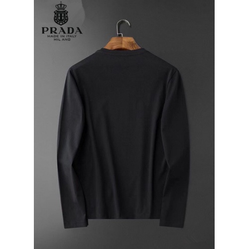 Cheap Prada T-Shirts Long Sleeved For Men #826356 Replica Wholesale [$34.00 USD] [ITEM#826356] on Replica Prada T-Shirts