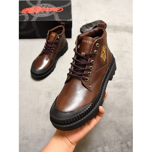 Cheap Versace Boots For Men #827076 Replica Wholesale [$76.00 USD] [ITEM#827076] on Replica Versace Boots