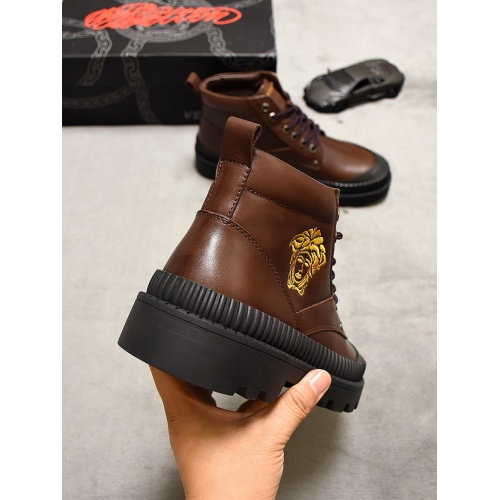 Cheap Versace Boots For Men #827076 Replica Wholesale [$76.00 USD] [ITEM#827076] on Replica Versace Boots