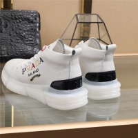 Cheap Prada High Tops Shoes For Men #823589 Replica Wholesale [$85.00 USD] [ITEM#823589] on Replica Prada High Top Shoes