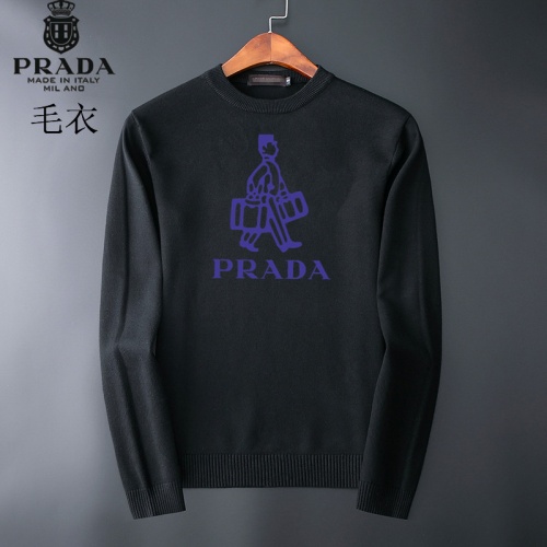 Cheap Prada Sweater Long Sleeved For Men #827910 Replica Wholesale [$42.00 USD] [ITEM#827910] on Replica Prada Sweater