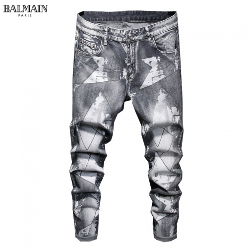 Cheap Balmain Jeans For Men #829300 Replica Wholesale [$48.00 USD] [ITEM#829300] on Replica Balmain Jeans