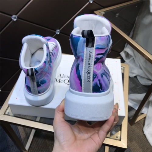 Cheap Alexander McQueen High Tops Shoes For Men #832475 Replica Wholesale [$122.00 USD] [ITEM#832475] on Replica Alexander McQueen High Tops Shoes