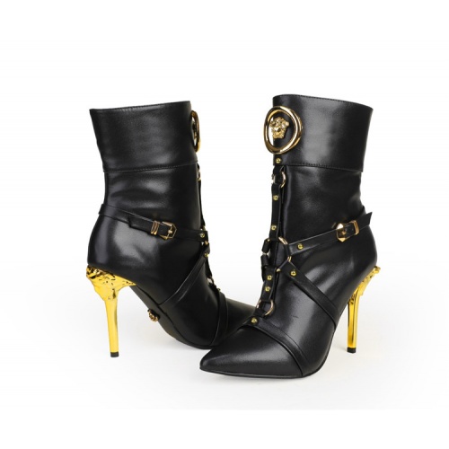 Cheap Versace Boots For Women #833028 Replica Wholesale [$123.00 USD] [ITEM#833028] on Replica Versace Boots