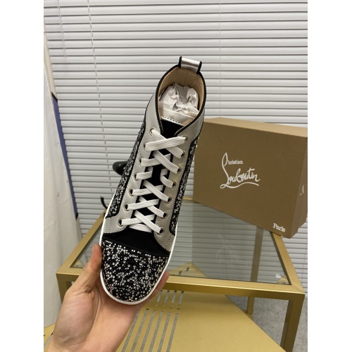 Cheap Christian Louboutin High Tops Shoes For Men #833077 Replica Wholesale [$92.00 USD] [ITEM#833077] on Replica Christian Louboutin High Top Shoes