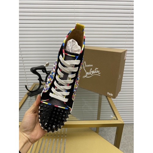 Cheap Christian Louboutin High Tops Shoes For Men #833078 Replica Wholesale [$98.00 USD] [ITEM#833078] on Replica Christian Louboutin High Top Shoes
