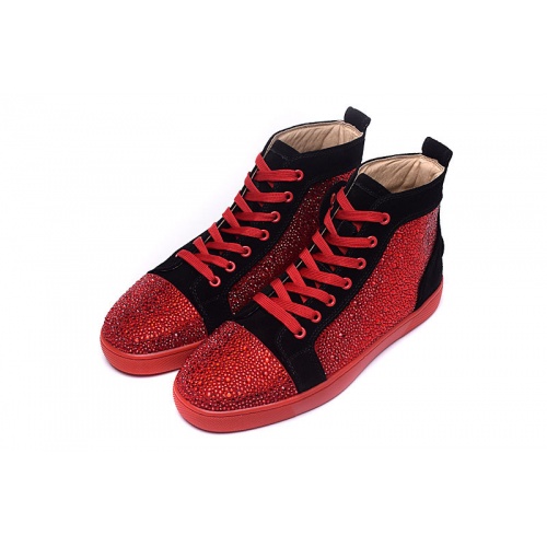 Cheap Christian Louboutin High Tops Shoes For Men #833437 Replica Wholesale [$98.00 USD] [ITEM#833437] on Replica Christian Louboutin High Top Shoes