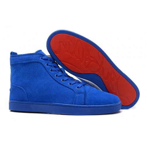 Cheap Christian Louboutin High Tops Shoes For Men #833439 Replica Wholesale [$98.00 USD] [ITEM#833439] on Replica Christian Louboutin High Top Shoes