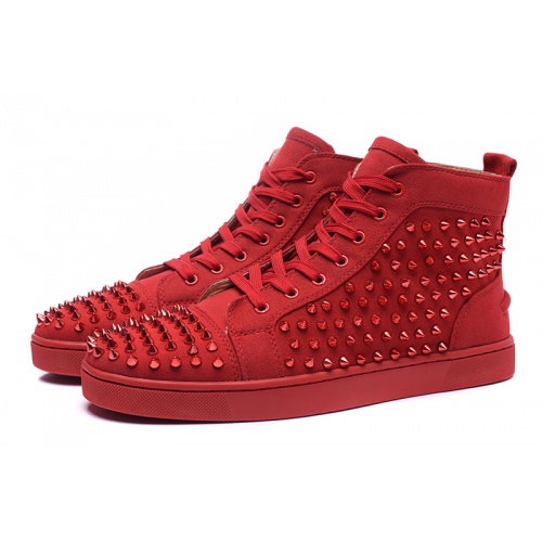 Cheap Christian Louboutin High Tops Shoes For Men #833450 Replica Wholesale [$98.00 USD] [ITEM#833450] on Replica Christian Louboutin High Top Shoes