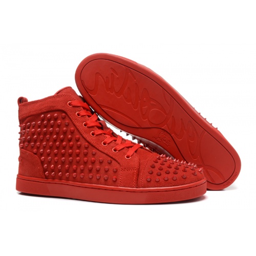 Cheap Christian Louboutin High Tops Shoes For Men #833451 Replica Wholesale [$98.00 USD] [ITEM#833451] on Replica Christian Louboutin High Top Shoes