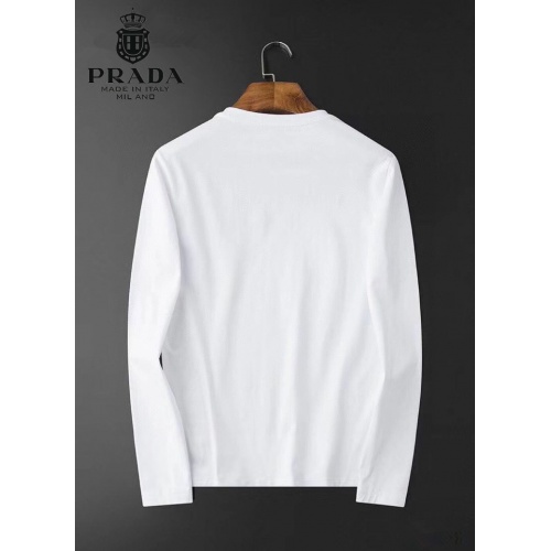 Cheap Prada T-Shirts Long Sleeved For Men #834704 Replica Wholesale [$34.00 USD] [ITEM#834704] on Replica Prada T-Shirts
