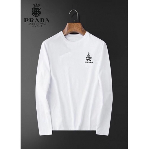 Cheap Prada T-Shirts Long Sleeved For Men #834706 Replica Wholesale [$34.00 USD] [ITEM#834706] on Replica Prada T-Shirts