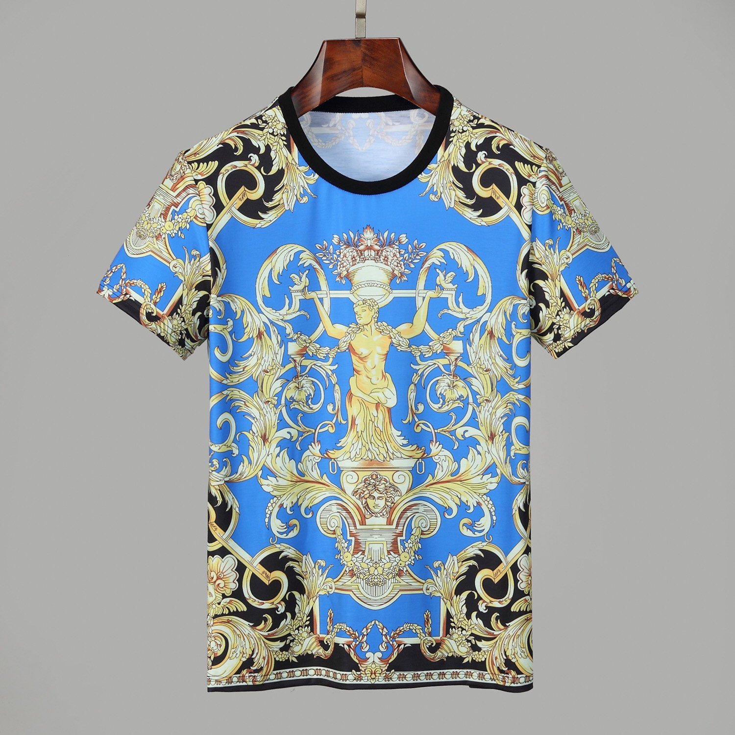 Cheap Versace T-Shirts Short Sleeved O-Neck For Men #830790 Replica ...