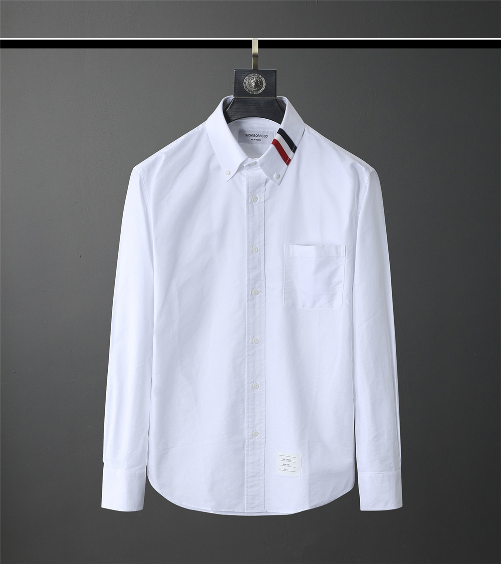 Cheap Thom Browne TB Shirts Long Sleeved For Men #831128 Replica ...