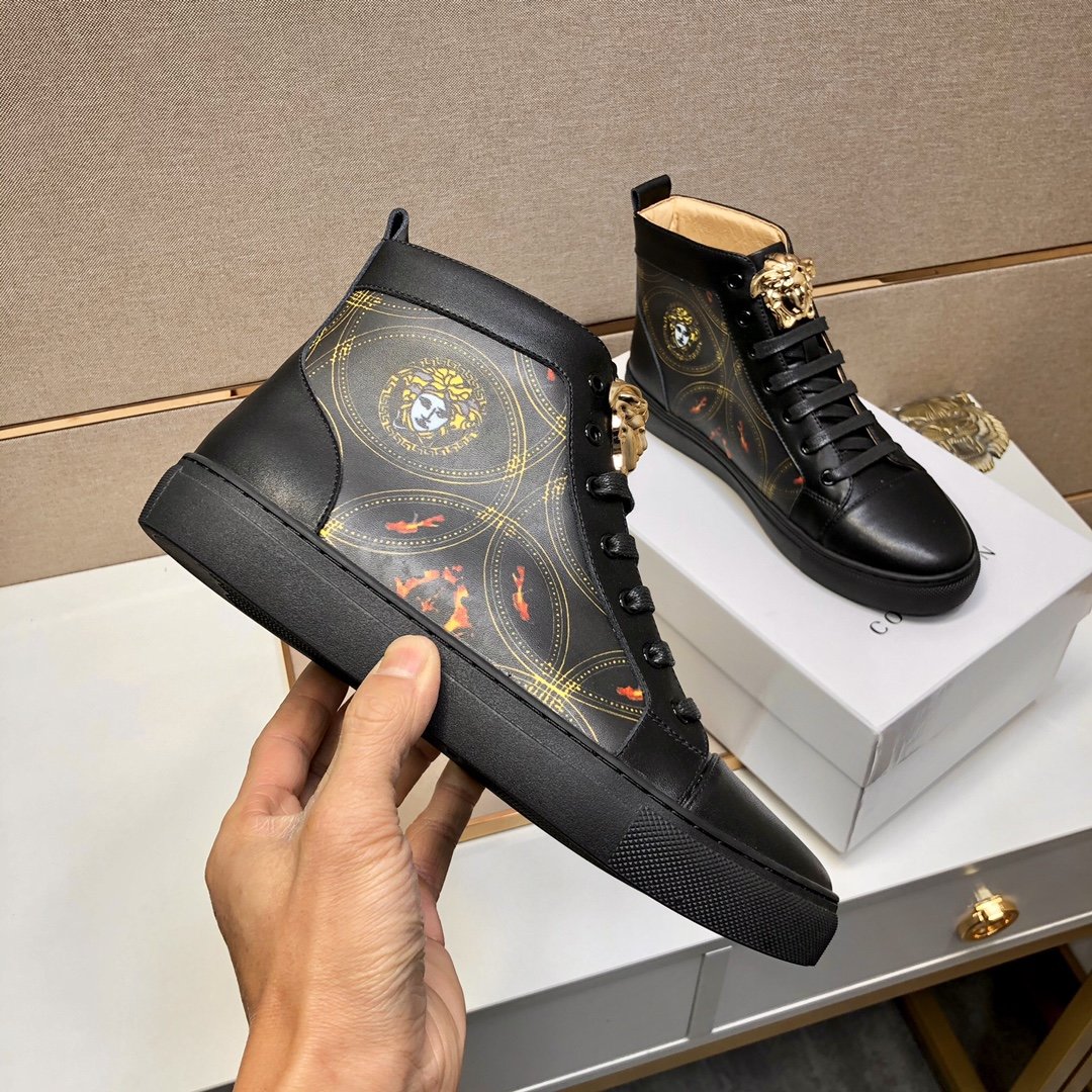 Cheap Versace High Tops Shoes For Men #832089 Replica Wholesale [$82.00 ...