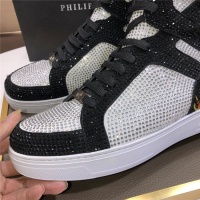 Cheap Philipp Plein PP High Tops Shoes For Men #831150 Replica Wholesale [$105.00 USD] [ITEM#831150] on Replica Philipp Plein PP High Tops Shoes