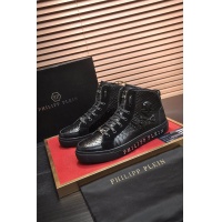 Cheap Philipp Plein PP High Tops Shoes For Men #831442 Replica Wholesale [$85.00 USD] [ITEM#831442] on Replica Philipp Plein PP High Tops Shoes