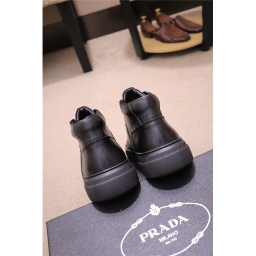 Cheap Prada High Tops Shoes For Men #835004 Replica Wholesale [$82.00 USD] [ITEM#835004] on Replica Prada High Top Shoes