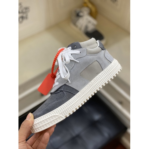 Cheap Off-White High Tops Shoes For Men #837109 Replica Wholesale [$98.00 USD] [ITEM#837109] on Replica Off-White High Tops Shoes