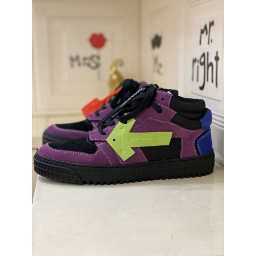 Cheap Off-White High Tops Shoes For Men #837115 Replica Wholesale [$98.00 USD] [ITEM#837115] on Replica Off-White High Tops Shoes