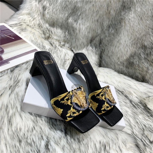 Cheap Versace Slippers For Women #839005 Replica Wholesale [$74.00 USD] [ITEM#839005] on Replica Versace Slippers