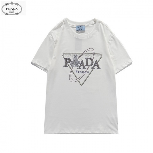 Cheap Prada T-Shirts Short Sleeved For Men #839871 Replica Wholesale [$27.00 USD] [ITEM#839871] on Replica Prada T-Shirts