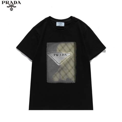 Cheap Prada T-Shirts Short Sleeved For Men #839877 Replica Wholesale [$27.00 USD] [ITEM#839877] on Replica Prada T-Shirts
