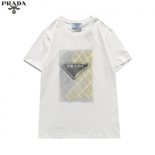 Cheap Prada T-Shirts Short Sleeved For Men #839879 Replica Wholesale [$27.00 USD] [ITEM#839879] on Replica Prada T-Shirts