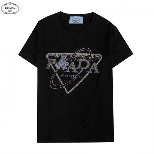 Cheap Prada T-Shirts Short Sleeved For Men #839881 Replica Wholesale [$27.00 USD] [ITEM#839881] on Replica Prada T-Shirts