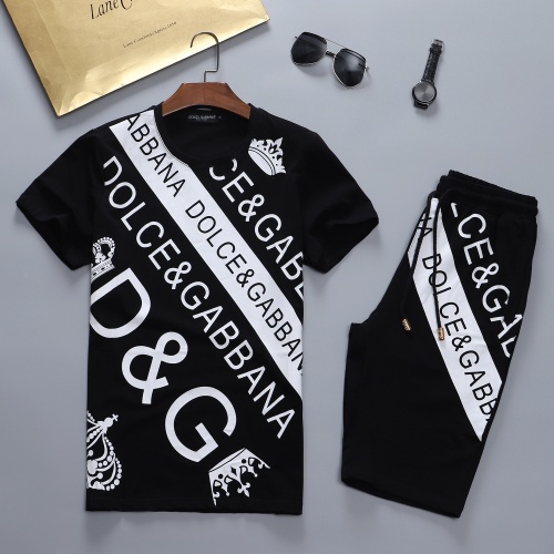 Cheap Dolce &amp; Gabbana D&amp;G Tracksuits Short Sleeved For Men #841569 Replica Wholesale [$48.00 USD] [ITEM#841569] on Replica Dolce &amp; Gabbana D&amp;G Tracksuits