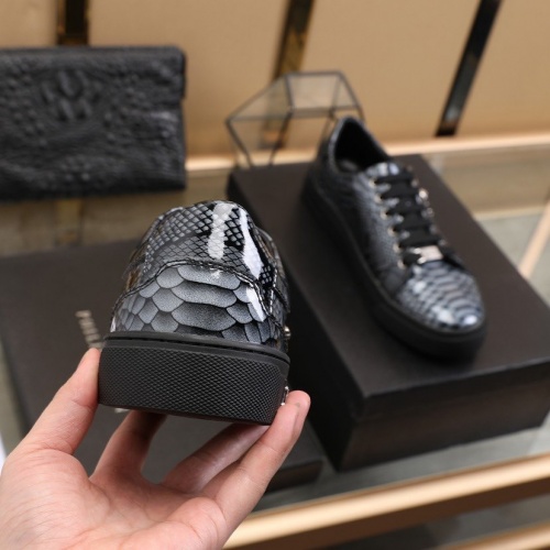 Cheap Philipp Plein PP Leather Shoes For Men #841859 Replica Wholesale [$85.00 USD] [ITEM#841859] on Replica Philipp Plein PP Leather Shoes