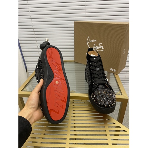 Cheap Christian Louboutin High Tops Shoes For Men #844238 Replica Wholesale [$98.00 USD] [ITEM#844238] on Replica Christian Louboutin High Top Shoes