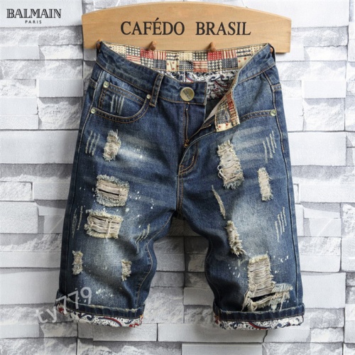 Cheap Balmain Jeans For Men #847782 Replica Wholesale [$40.00 USD] [ITEM#847782] on Replica Balmain Jeans
