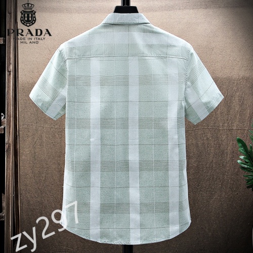 Cheap Prada Shirts Short Sleeved For Men #849792 Replica Wholesale [$34.00 USD] [ITEM#849792] on Replica Prada Shirts