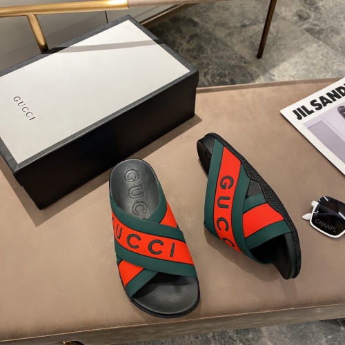 Cheap Gucci Slippers For Men #850269 Replica Wholesale [$52.00 USD] [ITEM#850269] on Replica Gucci Slippers