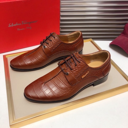 Cheap Ferragamo Leather Shoes For Men #850517 Replica Wholesale [$82.00 USD] [ITEM#850517] on Replica Salvatore Ferragamo Leather Shoes