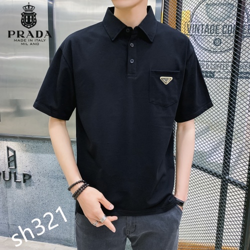 Cheap Prada T-Shirts Short Sleeved For Men #850642 Replica Wholesale [$29.00 USD] [ITEM#850642] on Replica Prada T-Shirts