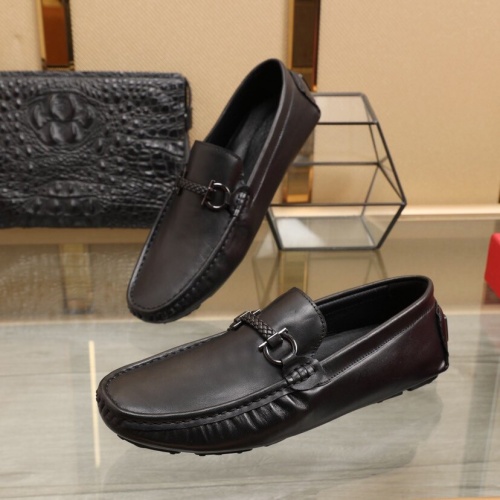 Cheap Ferragamo Leather Shoes For Men #850810 Replica Wholesale [$85.00 USD] [ITEM#850810] on Replica Salvatore Ferragamo Leather Shoes