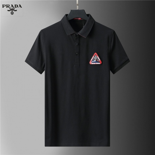 Cheap Prada T-Shirts Short Sleeved For Men #852119 Replica Wholesale [$38.00 USD] [ITEM#852119] on Replica Prada T-Shirts
