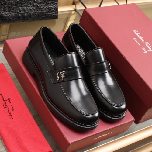 Cheap Ferragamo Leather Shoes For Men #852619 Replica Wholesale [$100.00 USD] [ITEM#852619] on Replica Salvatore Ferragamo Leather Shoes