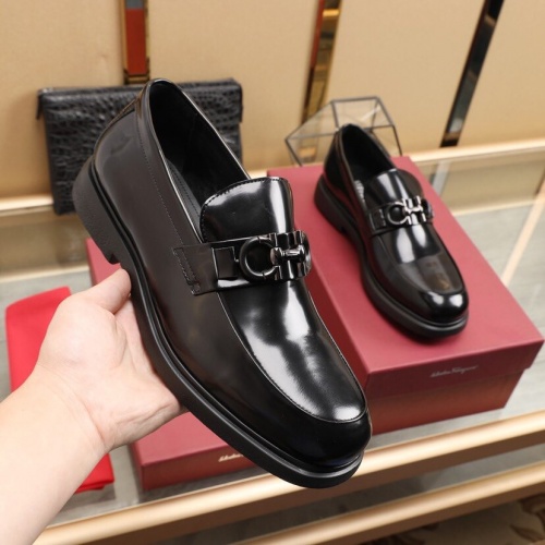 Cheap Ferragamo Leather Shoes For Men #852620 Replica Wholesale [$100.00 USD] [ITEM#852620] on Replica Salvatore Ferragamo Leather Shoes