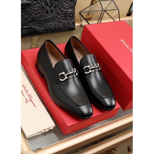 Cheap Ferragamo Leather Shoes For Men #852622 Replica Wholesale [$125.00 USD] [ITEM#852622] on Replica Salvatore Ferragamo Leather Shoes