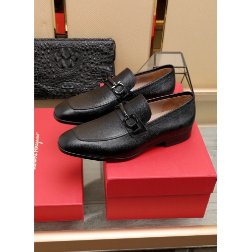 Cheap Ferragamo Leather Shoes For Men #852623 Replica Wholesale [$125.00 USD] [ITEM#852623] on Replica Salvatore Ferragamo Leather Shoes