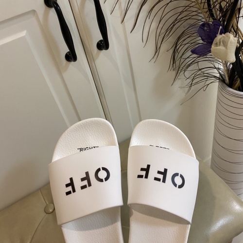 Cheap Off-White Slippers For Women #853075 Replica Wholesale [$43.00 USD] [ITEM#853075] on Replica Off-White Slippers