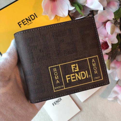 Cheap Fendi AAA Man Wallets #853397 Replica Wholesale [$60.00 USD] [ITEM#853397] on Replica Fendi AAA Man Wallets