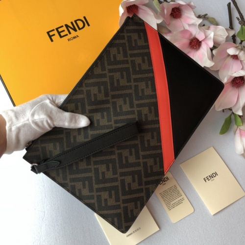 Cheap Fendi AAA Man Wallets #855747 Replica Wholesale [$72.00 USD] [ITEM#855747] on Replica Fendi AAA Man Wallets