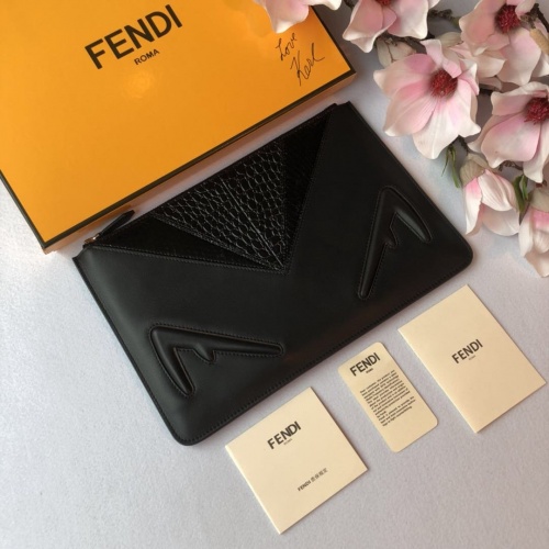 Cheap Fendi AAA Man Wallets #855749 Replica Wholesale [$85.00 USD] [ITEM#855749] on Replica Fendi AAA Man Wallets