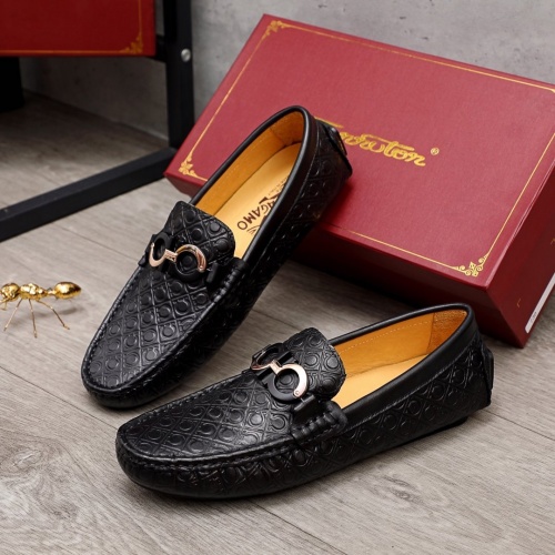 Cheap Ferragamo Leather Shoes For Men #856514 Replica Wholesale [$68.00 USD] [ITEM#856514] on Replica Salvatore Ferragamo Leather Shoes