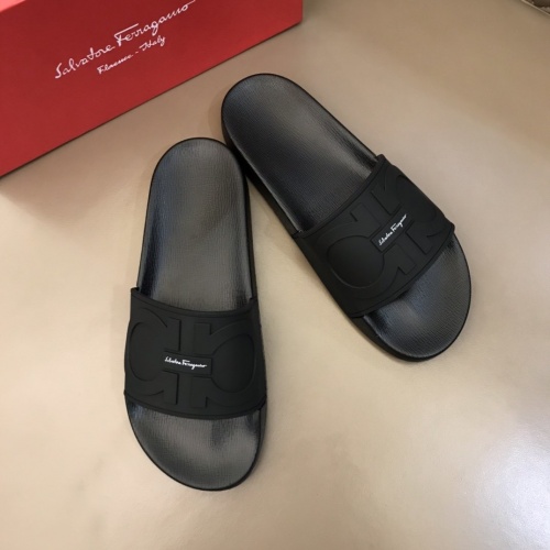 Cheap Ferragamo Slippers For Men #858159 Replica Wholesale [$45.00 USD] [ITEM#858159] on Replica Salvatore Ferragamo Slippers